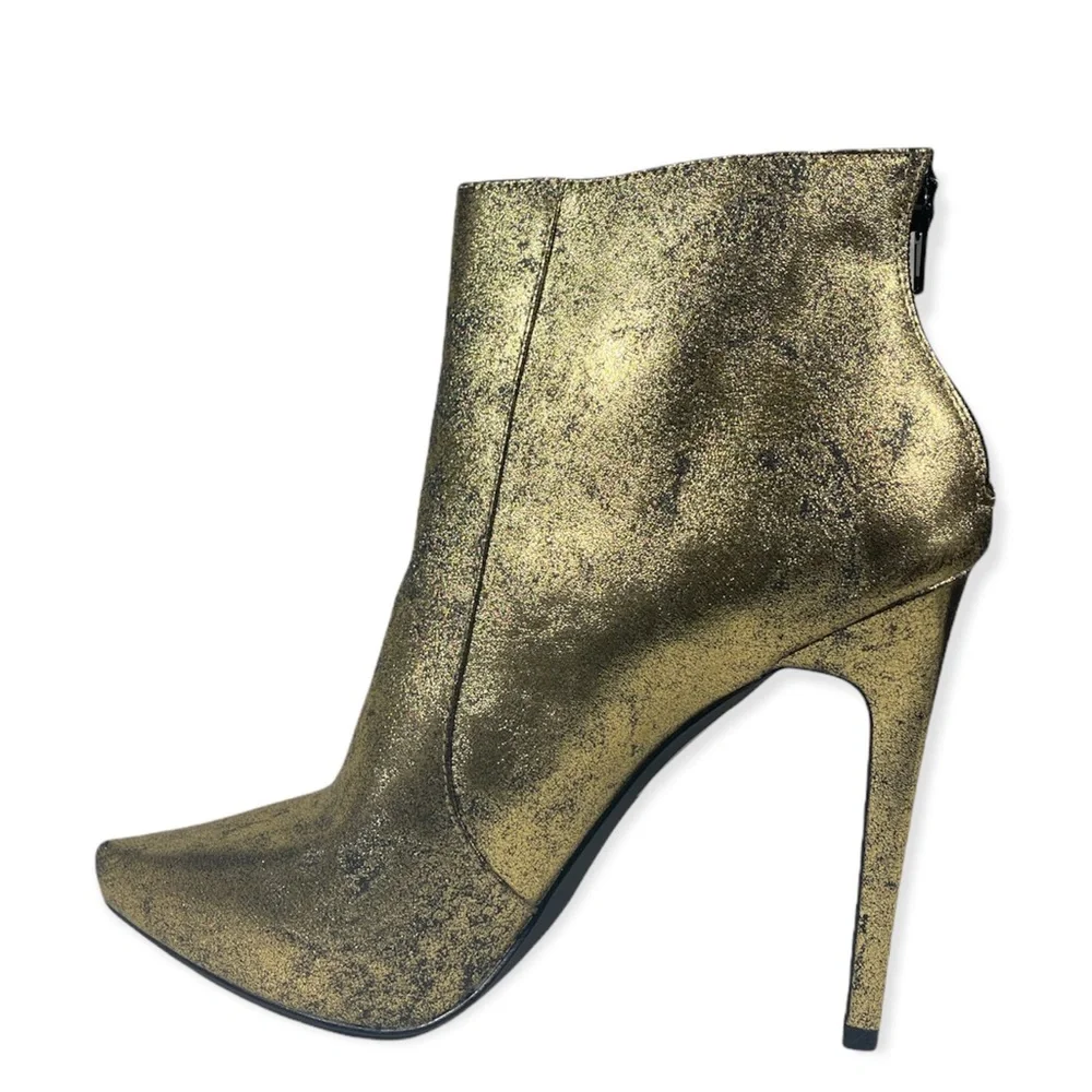 Nykia Gold Heel Boot - Picture 3 of 3